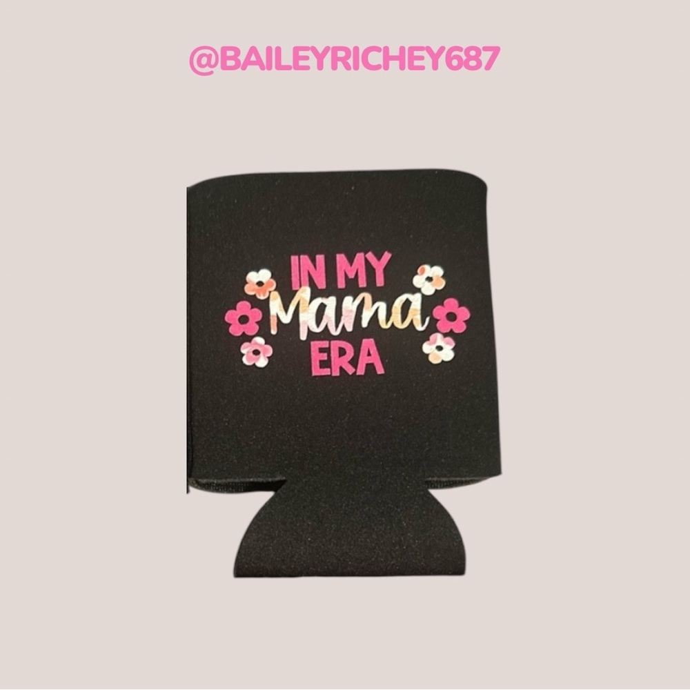 ‘In My Mama Era' Black Can Koozie